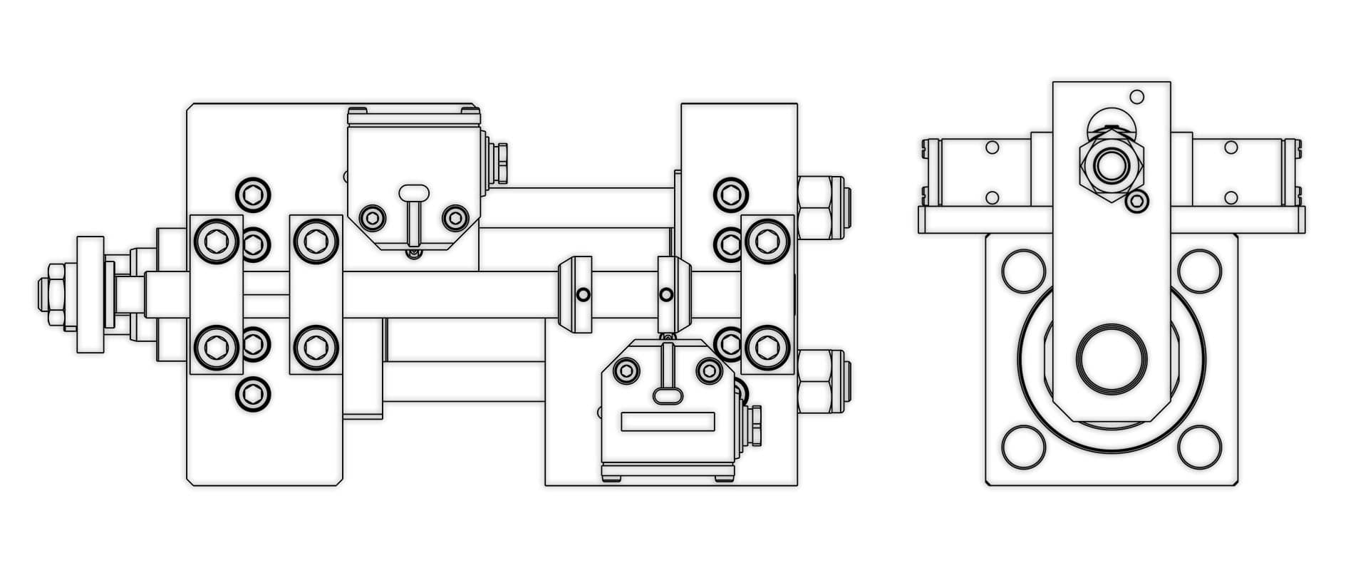Mechanische oder induktive Sensoren für Hydraulikzylinder